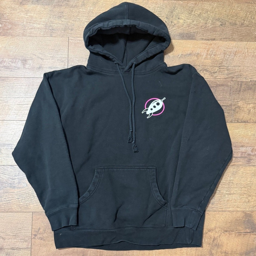 GalaxyCon Black Graphic Hoodie Pullover Sweatshirt Independent Trading Co Mens L